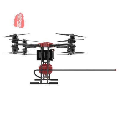 China Round Modular Fire Fighting Drone Spraying Dry Chemical Powder for sale