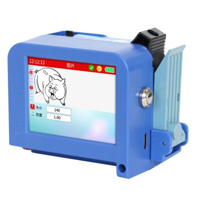 China 220x130x50 mm slim draagbare mini-thermische printer met zwarte oplosmiddel inktcartridge Te koop