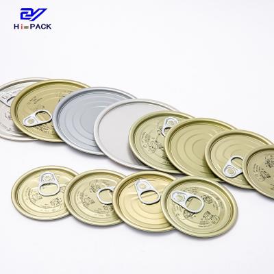 China Tin Can Aluminum Lids Full Sizes Aluminum Foil Peel Off End Lids For Tins for sale