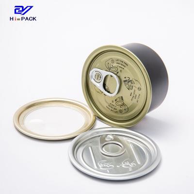 China Customizable Weed Packaging Can With Aluminum Lid Metal Lid Plastic Cap Or Peel Of Lid for sale