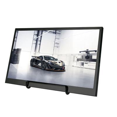 China Speaker 15.6 Inch Portable Monitor 1920x1080 HD IPS Display Computer LED Monitor With Leather Case For PS4 Pro / Xbox for sale