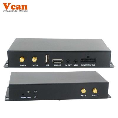 China Germany DVB-T2 H265 4 Tuner 4 Diversity Antenna Digital Receiver DVB-T26540 Siano Automatic Mobile High Speed Car dvb-t2 DVB-T26540 for sale