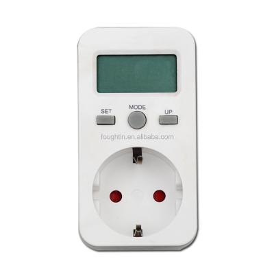 China Residential / General Purpose Plug-in Digital Electric Timer at Euro Socket Timer Meter for sale