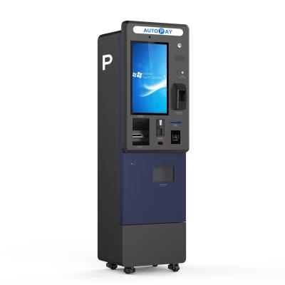 China Quiosque de pagamento de contas de venda automática de tela sensível ao toque com leitor de cartão magnético à venda