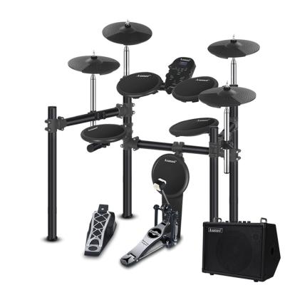 China Rubber Drum Electric Pad Musical Drum Set Toy Electronic Drum Musical Instruments for sale