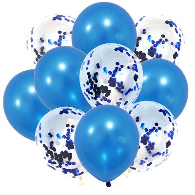 China China factory wholesale eco-friendly colorful kind reveal 10pcs confetti balloons set wedding party balloon 12 inch balloon set latex for sale