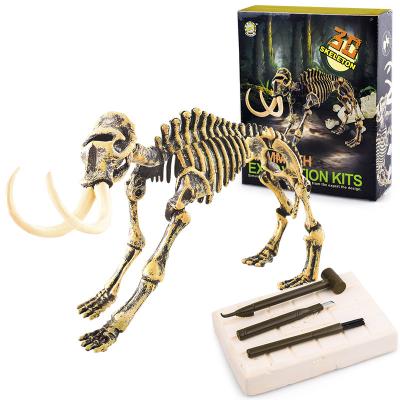 China 70*24*59cm Dig It Out Dinosaur Excavation Kit Mammoth Skeleton Educational Stem toys 70*24*59cm for sale