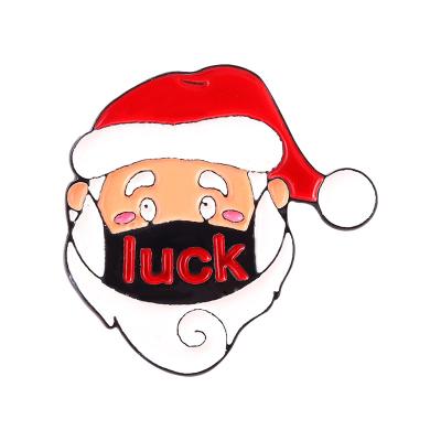 China Europe and the United States centralized available supply e-commerce goods scarf snowman Christmas fashion jewelry brooch cartoon for sale