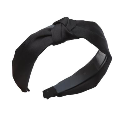 China Wholesale 2022 Fashion News Fashion Hair Band Spring Women's Pure Color Hair Accessories Hot Selling Bow Headband for sale