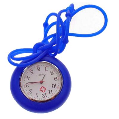 China Stainless Steel Factory Price Women Girls Shape Floral Nurse FOB Removable Jelly Table Hanging Pocket Watch Druable Silicone Brooch for sale