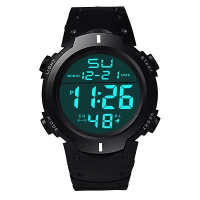 China Alarm Mens Digital Sports With LED Screen Big Face Military Watches For Men Waterproof Casual Luminous Alarm Simple Army Watch for sale