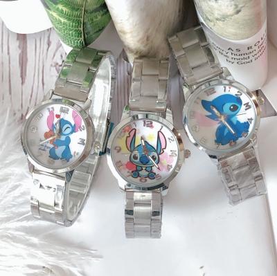 China 2022 New Children's Cartoon Children's Cute Point Quartz Stainless Steel Strap Watch for sale