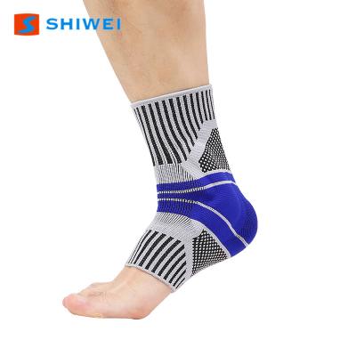 China Performance 3D Silicone Gel Sports Ankle Compression Support Sleeve Elastic Ankle Brace For Joint Pain for sale
