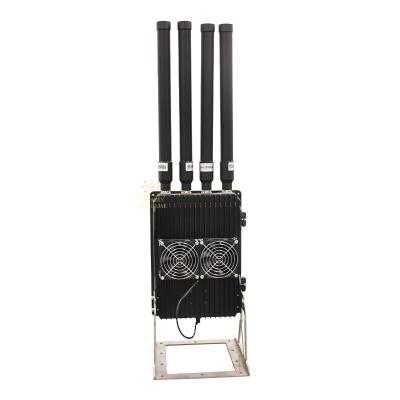 China 100-1000mhz 150W anti fpv system anti drone Fpv Counter Device Against Drone System portable anti fpv jamming system for sale