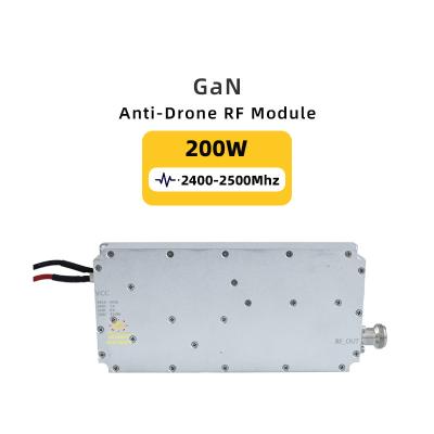 China 2400-2500mhz 200W high gain high power GaN Anti-Module for FPV Anti Drone System C-Uas Mavic 3 Autel Fpv Ua Poland RF Module for sale