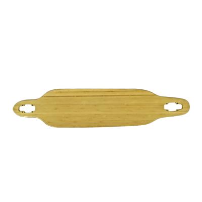 China Dance / Freestyle / Cruising / Total White 5ply Full Charred Bamboo Drop Through Long Board Decks For Cruising Decks for sale