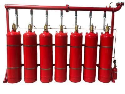 China Extinción de incendios de sistema automática manual eléctrica 5.6MPa FM200 rojo en venta