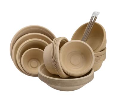 China Eco Friendly Disposable Customizable Good quality and inexpensive disposable biodegradable paper bowls can be used for a variety of occasions paper bowls for sale