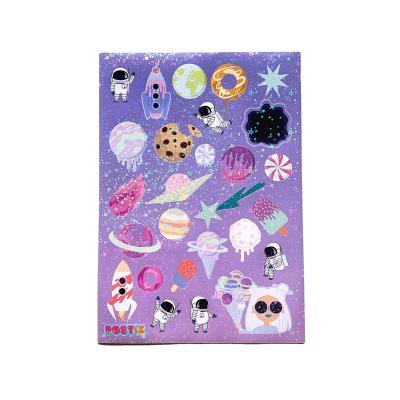 China paper & Custom Waterproof Cardboard Hologram Glitter Kids Sticker Sheets for sale