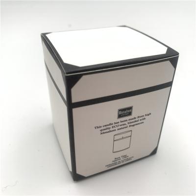 China Handmade Luxury Custom White Cardboard Gift Packaging Paper Boxes For Candle for sale