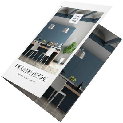 China paper & Cardboard Customized Color Printing Cheap Business Folded Brochure Paper Flyer for sale