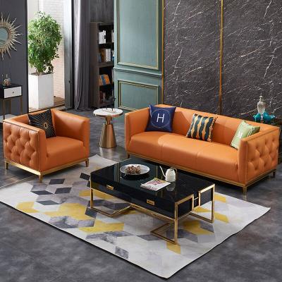 China Removable modern minimalist Nordic luxury small top leather living room combination sofa cover for sale