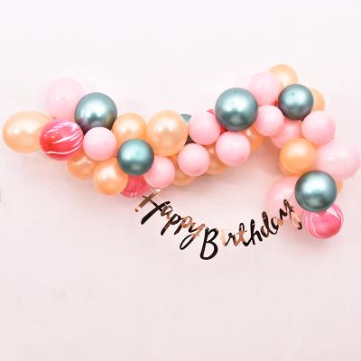 China Home/Party Decoration/Baby Decoration Garland Rose Gold Green Pink Balloon Decorations Happy Birthday Decoration Party Set for sale