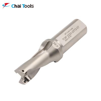 China Indexable Metal Drilling TOP 2220-25T2-07 2D Insert U Drill For Hign Precision CNC Machining for sale