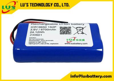 Китай ICR18650 блок батарей 18650 3350mah 6700mah иона лития блока батарей 3.6V 6700mAh перезаряжаемые продается