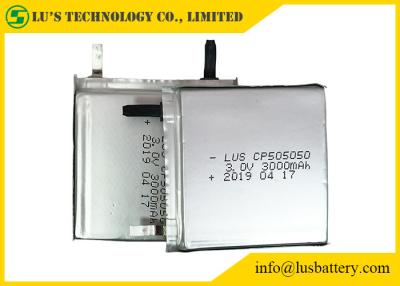Chine 3,0 type mince de cellules de batterie de la batterie au lithium de V CP505050 3000mah Limno2 à vendre