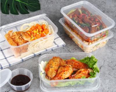 中国 透明なプラスチックは箱500を650 750 1000mlのマイクロウェーブ食糧取り除く 販売のため
