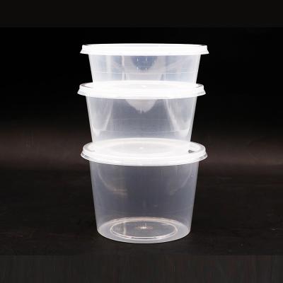 China Contenedores de almacenamiento disponibles 8oz hermético 12oz 16oz 32oz 64oz de la comida de la tienda de delicatessen con las tapas en venta
