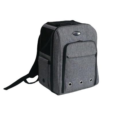 China Small Animals Cat Backpack Expandable Pet Carrier Airline Approved Waterproof Pet Weekender Bag for sale