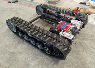 China Tren de aterrizaje de goma negro Chasiss 1-10T de la pista para los recambios del material de construcción en venta