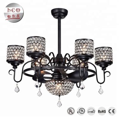 China 144*47mm Remote Control Switch Type Chandelier Propeller Speed Control Ceiling Fan Light With Remote Controller for sale