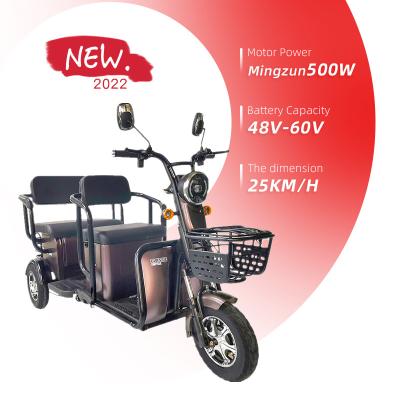China New Passenger Cars Tricycle Scooter Big Space Electric High Speed Adults Three Wheel Electric Tricycle For Passenger for sale