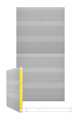 Chine Planche isolée en laine de roche personnalisée imperméable à l'eau 0,4 mm-0,8 mm acier pour un design moderne à vendre