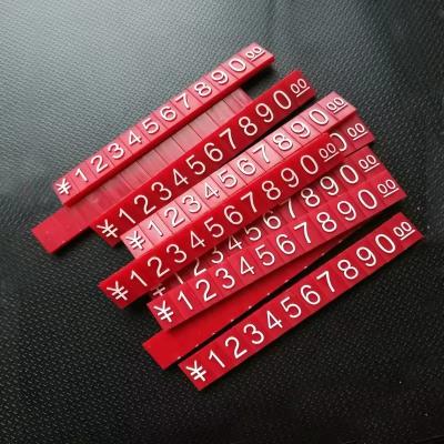 Chine 8x12 mm étiquettes réglables de comptoir avec bois cadre de support de plaque en plastique ABS alliage à vendre
