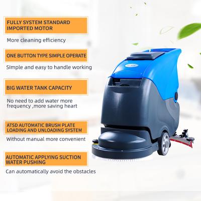 China 50DZ Hotels Floor Washing Machine Hand Push Commercial Industrial Floor Scrubber for sale