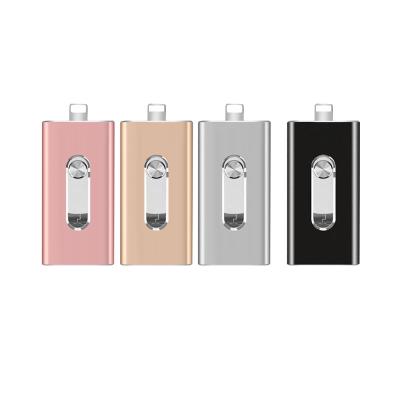 China Fast Speed Data Saving Hot Selling 3 in 1 sliding Mobile phone OTG USB Flash memory for smart phones tablet Universal for mobile and computer for sale