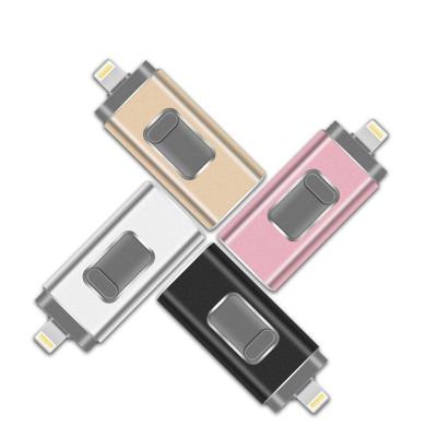 China Fast Speed Data Saving 2023 Top Seller OTG 3 In 1 Pendrive 16GB 32GB 64GB 128GB Flashdisk 256GB 512GB USB Flash Drive for sale