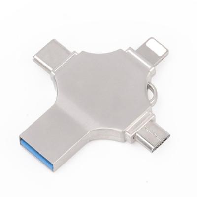 China Fast Speed Data Saving Y03 4 in 1 OTG USB Flash Drive 16GB 32GB Pendrive 64GB 512 GB Type-C USB Stick 16GB 32GB 64GB Memory Stick PC for sale