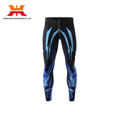 China 2018 Hot Selling Best Tight Sublimation Compression Anti-Static Male Pants For Weightlifting for sale