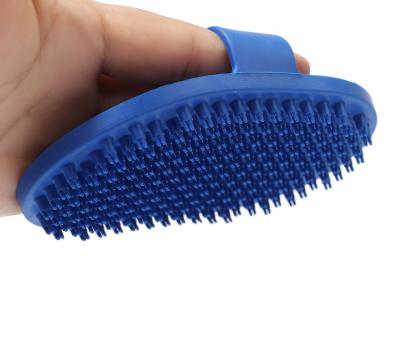 China Viable Wholesale Pet Bathing Sweep Pet Cat Dog Grooming Massage Brush Rubber Washing Cleaning Brush for sale