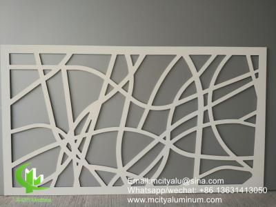 China 3d metal garden screen aluminium privacy screen metal facade cladding sheet 2.5m wall facade decoration for sale
