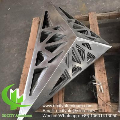 China 3d metal garden screen aluminium privacy screen metal facade cladding sheet 2.5m wall facade decoration for sale