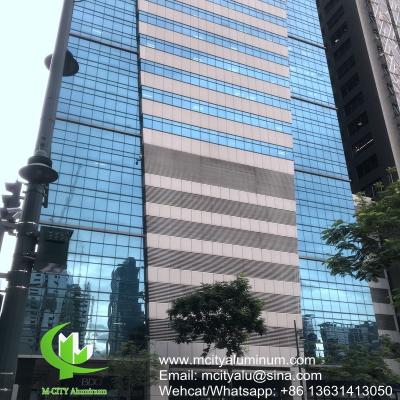 China Metal aluminum panel curtain wall aluminum solid panel facade cladding for facade covering for sale