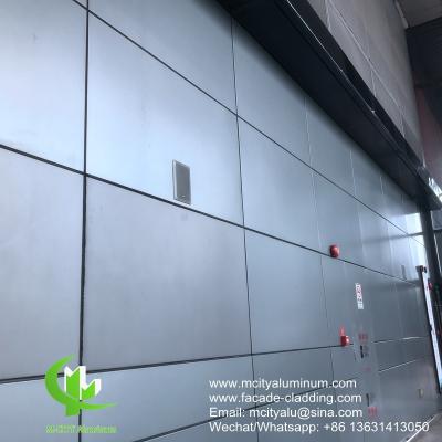 China Metal aluminum facade curtain wall aluminum solid panel for facade cladding for sale