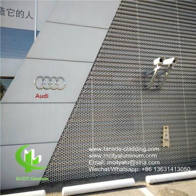 China AUDI TERMINAL facade Perforated wall cladding metal aluminum panel for sale