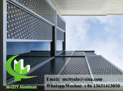 China Aluminium facade perforated sheet for building cladding waterproof for sale